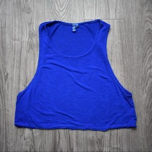 LF Crop Top in Blueberry